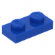 LEGO lapos elem 1x2, kék (3023)